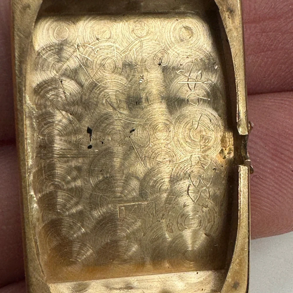 Longines 14K Gold Rectangular Watch - Picture 9 of 16